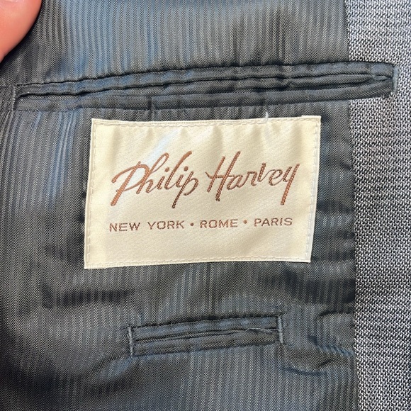 Men’s Phillip Harvey suite jacket EUC - Picture 5 of 9